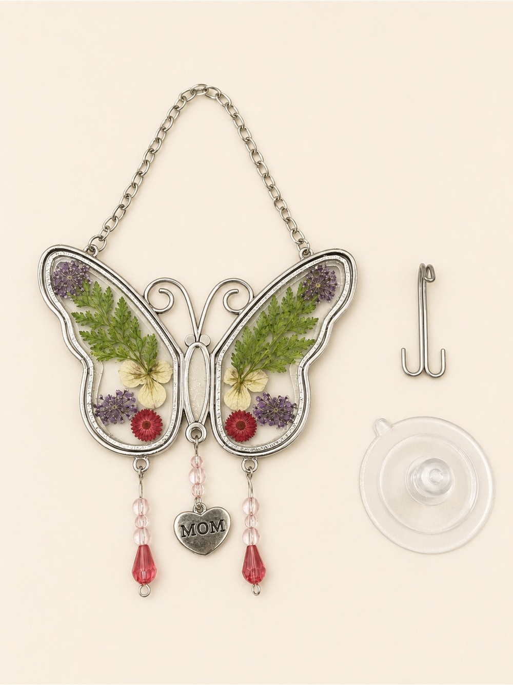 KUNDGLA Butterfly MOM Suncatcher Window Ornament NWT Gift Box